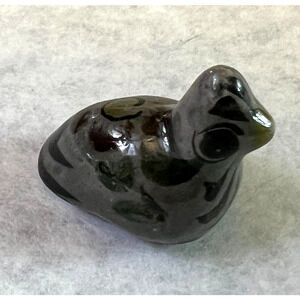 Vintage Tonala Pottery Partridge Bird Figurine Hand Painted Folk Art Mexican EUC